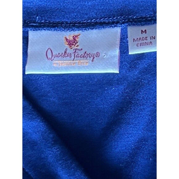 Quacker Factory Womens Christmas Cardigan Santa Claus Trees Sparkly Cute Medium - Picture 5 of 7